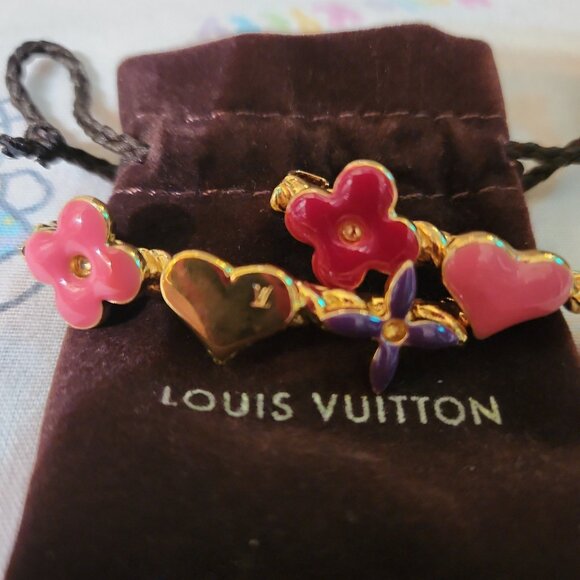 Rare Authentic LOUIS VUITTON Sweet Monogram Hair Clips Pair of Barrettes Mint - Picture 2 of 8